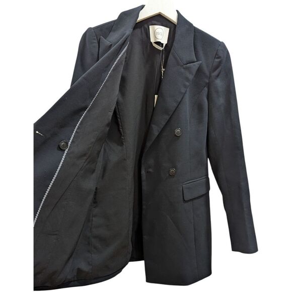 1901 Women's 4 Black Double Breasted Blazer NWT - Picture 4 of 7
